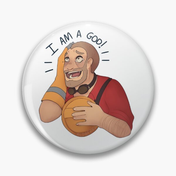 Item preview, I am a god! Team fortress 2 sticker designed and sold by aloberry.