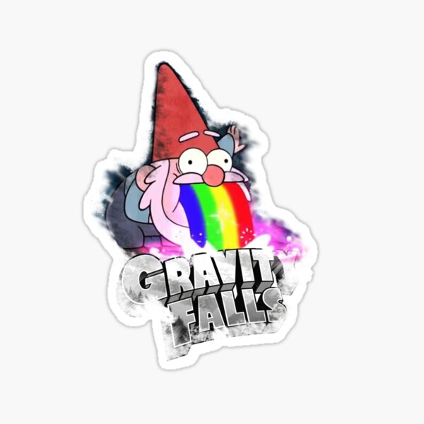 Rainbow Falls Stickers Redbubble - gravity falls badge roblox