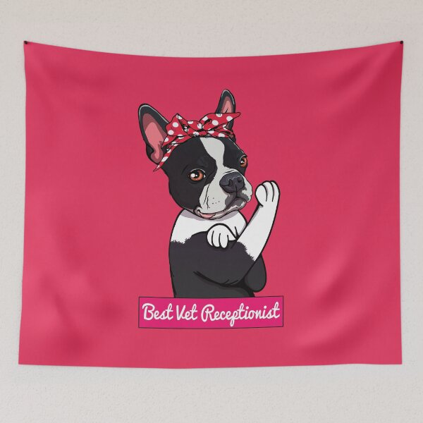 Item preview, Cute Veterinarian Receptionist Dog Cartoon designed and sold by MrEddie10.