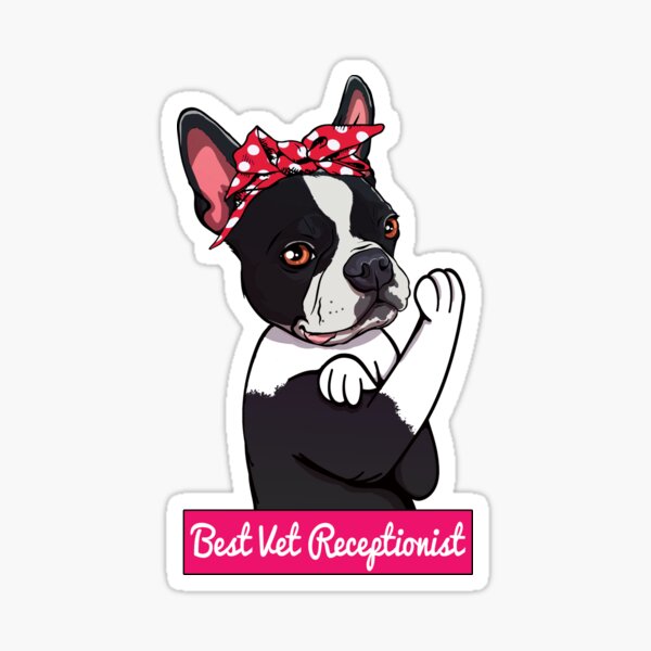 Item preview, Cute Veterinarian Receptionist Dog Cartoon designed and sold by MrEddie10.