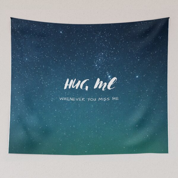 Item preview, Hug me whenever you miss me galaxy theme designed and sold by Hartsygarden.