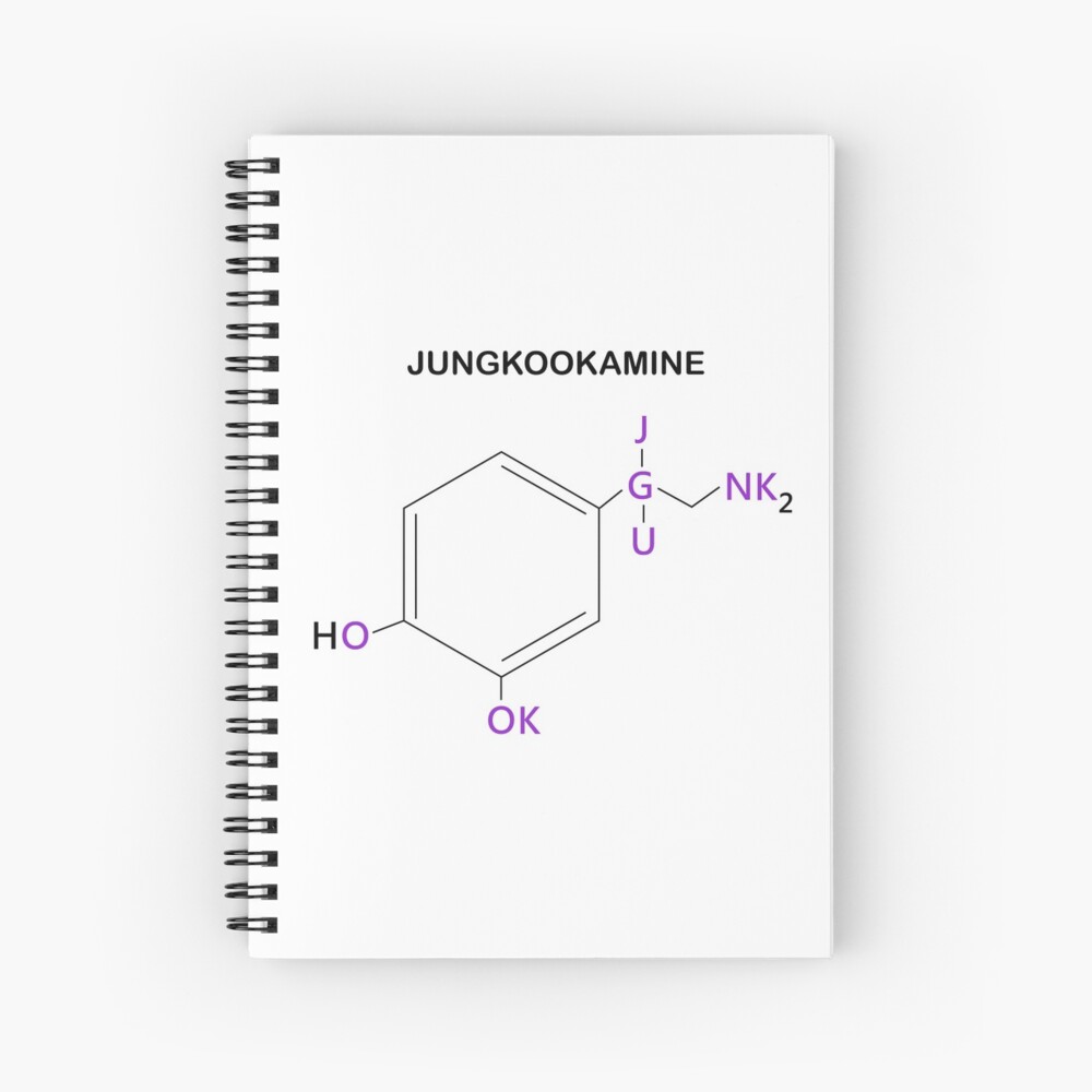 BTS Jungkook Compound Jungkookamine Spiral Notebook