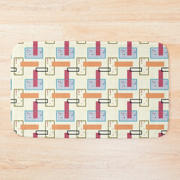 Item preview, Retro grid print designed and sold by Dance Vibes: Blingit Studios.