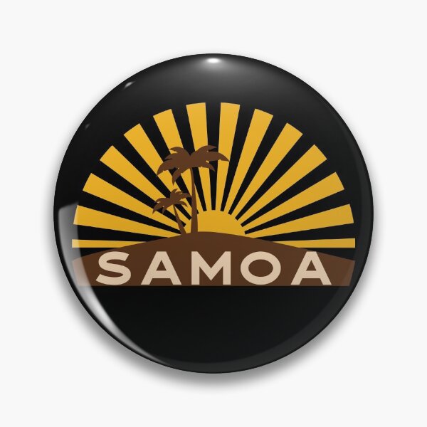 Item preview, Samoa Pacific Vintage Sunset Tropical Island designed and sold by Hoiho Adventure Shirts.