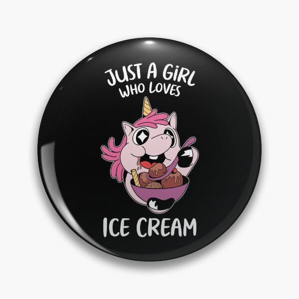Item preview, Just A Girl Who Loves Ice Cream designed and sold by OnepixArt.