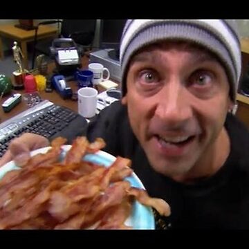 Sittin' in my office with a plate of grilled bacon on Tumblr