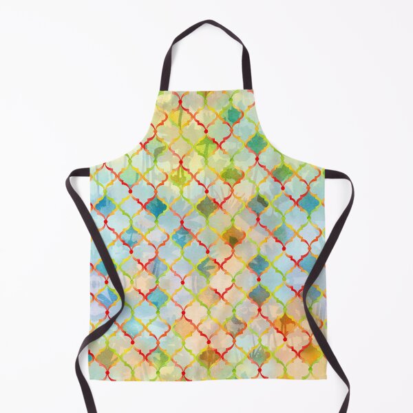 Aperçu de l'œuvre Motif géométrique en treillis multicolore créée et vendue par Lynnea Washburn.
