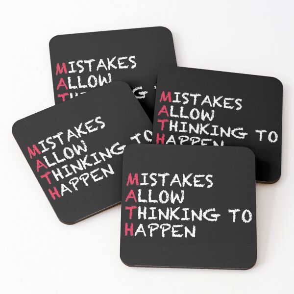 Item preview, MATH MISTAKES ALLOW THINKING TO HAPPEN designed and sold by Montrepeneuer.