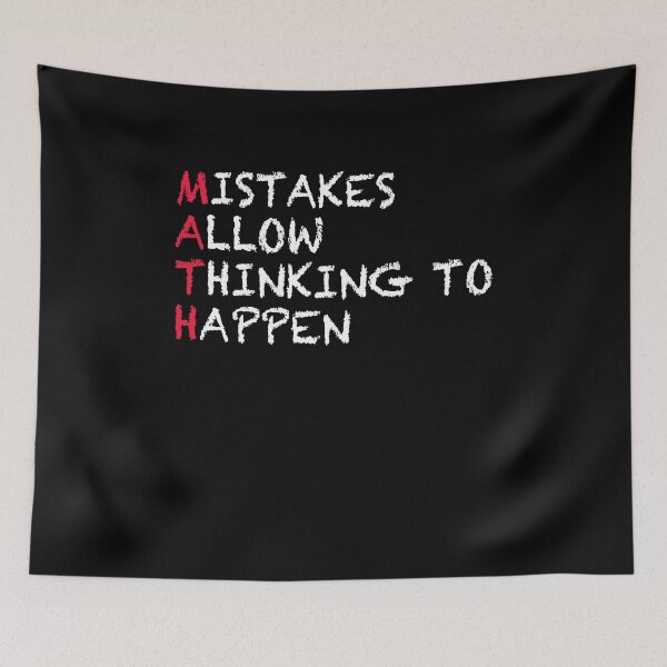 Item preview, MATH MISTAKES ALLOW THINKING TO HAPPEN designed and sold by Montrepeneuer.