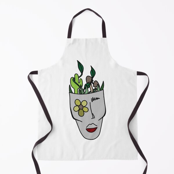 Item preview, plant head (grey w outline) designed and sold by Camille Girard.