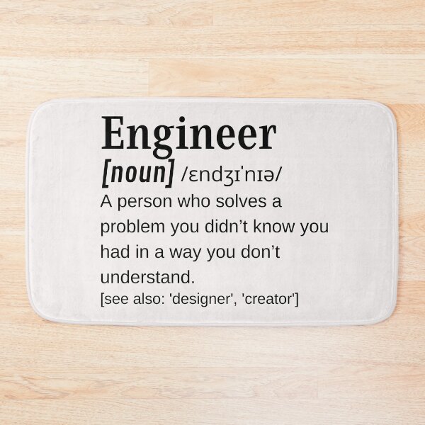 Item preview, Engineer Problem Solver Funny Dictionary Definition Engineering Designer designed and sold by DefinitionX.