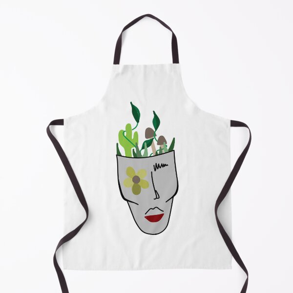 Item preview, plant head (grey no outline) designed and sold by Camille Girard.
