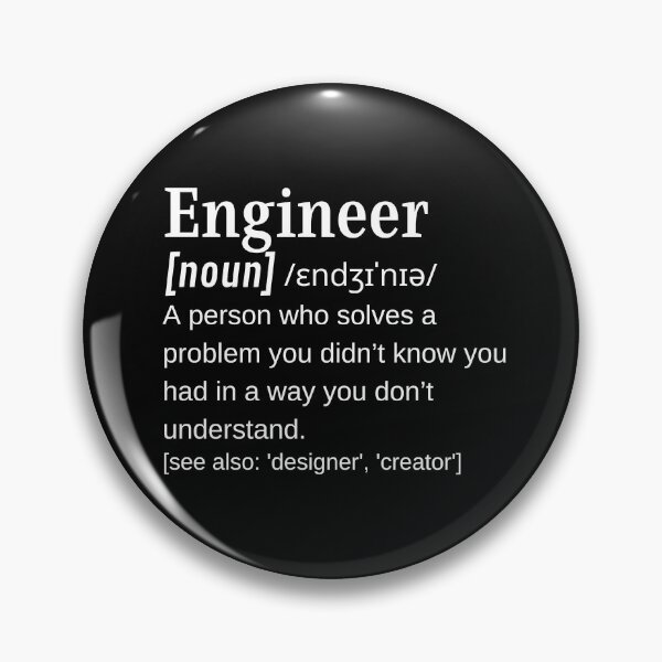 Item preview, Engineer Funny Dictionary Definition Engineering Designer Problem Solver Creator designed and sold by DefinitionX.