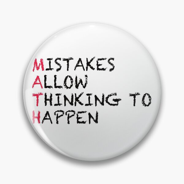 Item preview, MATH MISTAKES ALLOW THINKING TO HAPPEN designed and sold by Montrepeneuer.