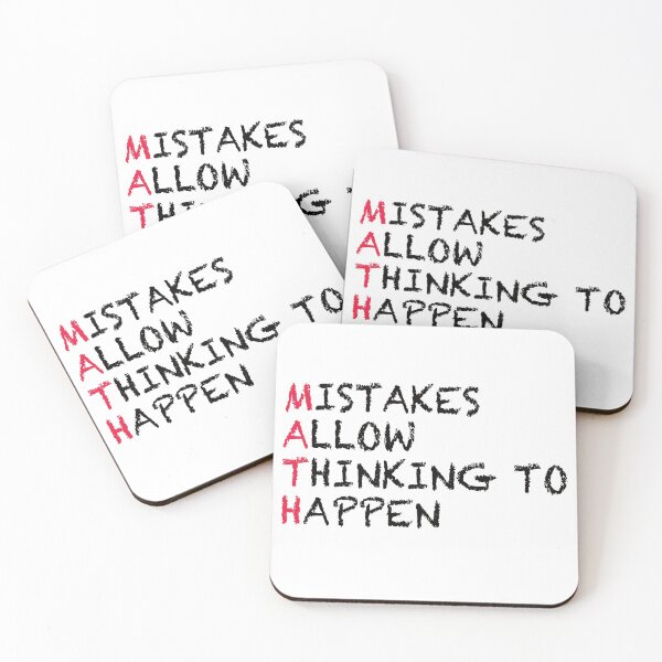 Item preview, MATH MISTAKES ALLOW THINKING TO HAPPEN designed and sold by Montrepeneuer.