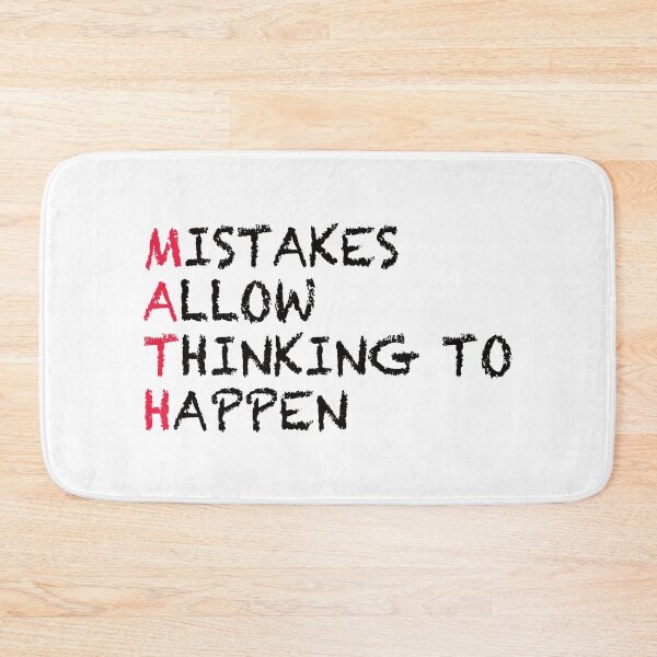 Item preview, MATH MISTAKES ALLOW THINKING TO HAPPEN designed and sold by Montrepeneuer.