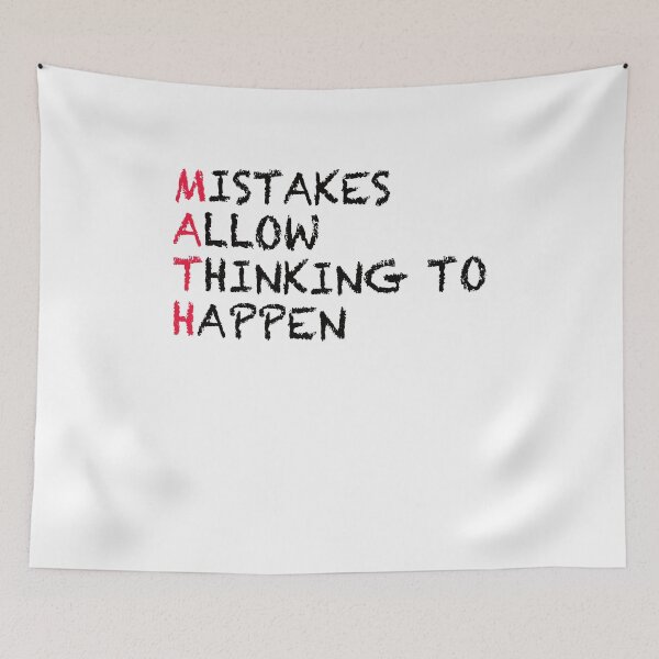 Item preview, MATH MISTAKES ALLOW THINKING TO HAPPEN designed and sold by Montrepeneuer.