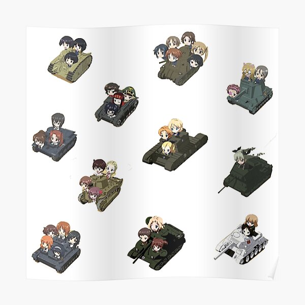 Mädchen und Panzer Poster