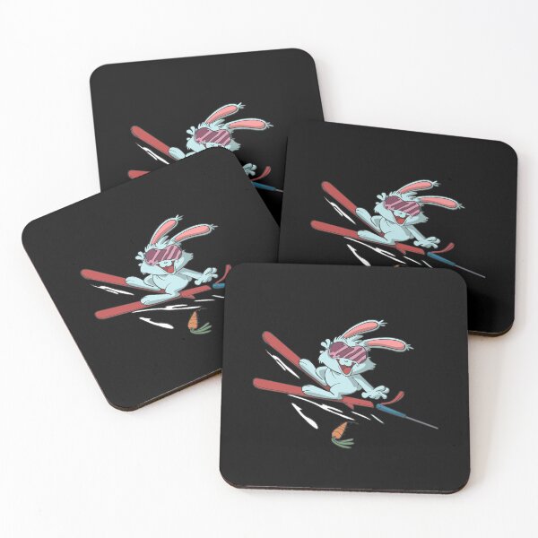 Item preview, Bunny skiing catching a carrot designed and sold by Monkey Ful.