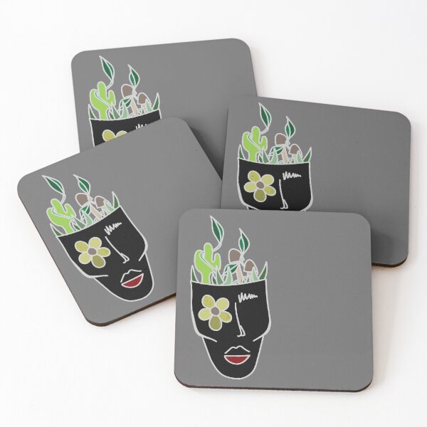 Item preview, plant head (black thick outline) designed and sold by Camille Girard.