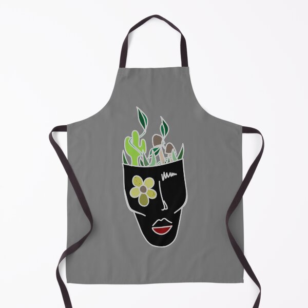Item preview, plant head (black thick outline) designed and sold by Camille Girard.