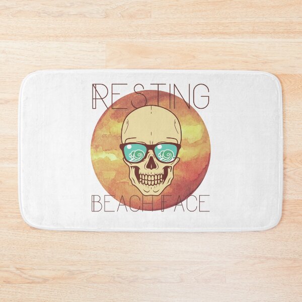 Item preview, Resting Beach Face - Retro Skull designed and sold by DontKnowMuch.