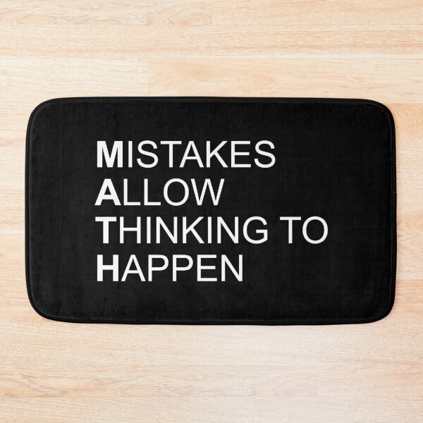 Item preview, MATH MISTAKES ALLOW THINKING TO HAPPEN MATH designed and sold by Montrepeneuer.