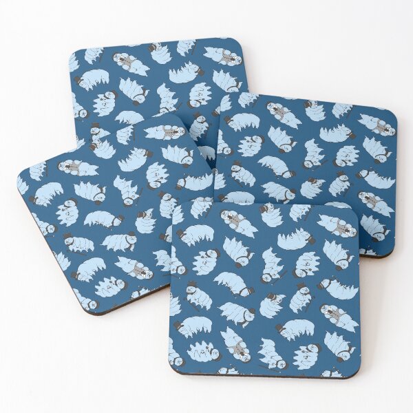 Tardigrades in Top Hats Coasters (Set of 4)