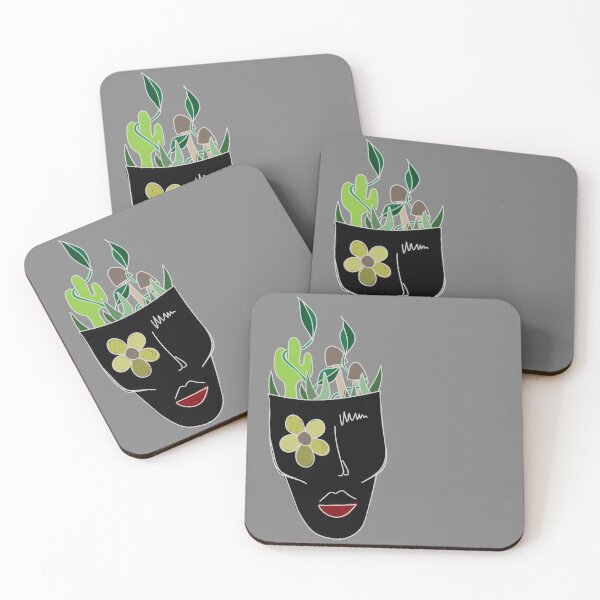 Item preview, plant head (black thin outline) designed and sold by Camille Girard.