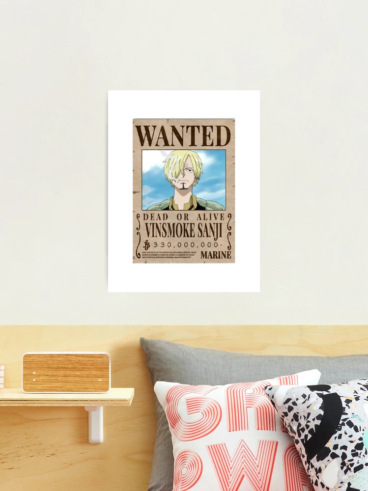 Sanji wanted poster - one piece Art Board Print for Sale by TheOPStore