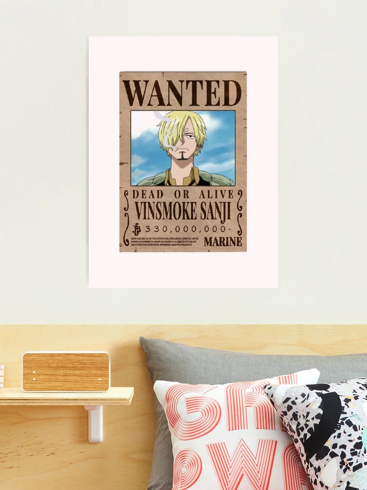 Sanji wanted poster - one piece Photographic Print for Sale by TheOPStore