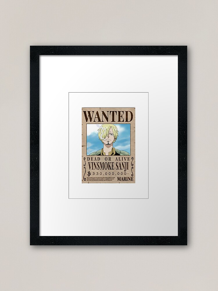 Sanji wanted poster - one piece Art Board Print for Sale by TheOPStore