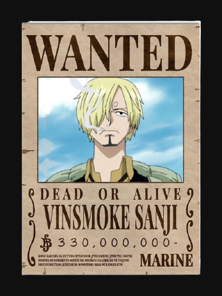 Sanji wanted poster - one piece | Active T-Shirt