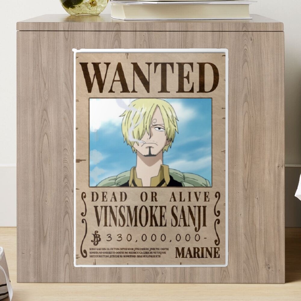 Sanji wanted poster - one piece Sticker for Sale by TheOPStore