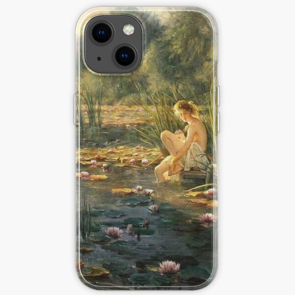 artist - Helene Beland #water #nature #outdoors #tree group river relaxation flower lake  iPhone Soft Case