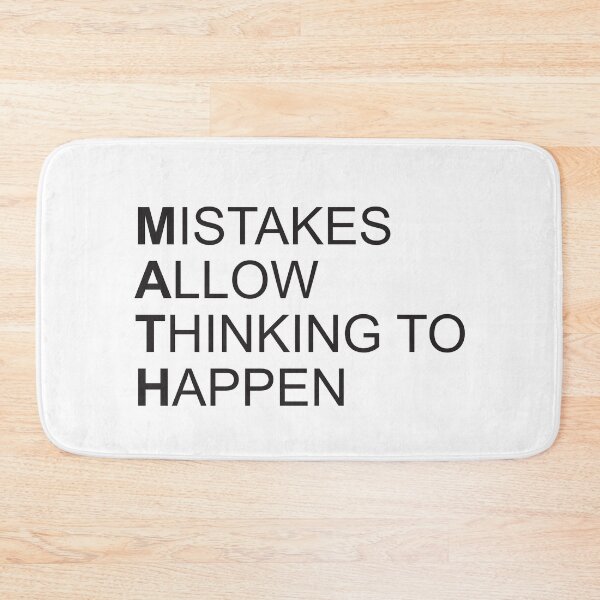Item preview, MATH MISTAKES ALLOW THINKING TO HAPPEN MATH designed and sold by Montrepeneuer.