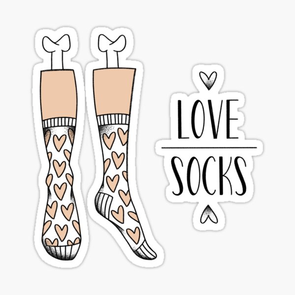 Love Socks Sticker