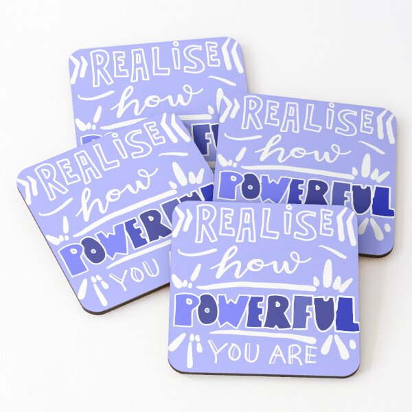 Item preview, Realise How Powerful You Are: positivity quote design designed and sold by Hannah's  Doodles.