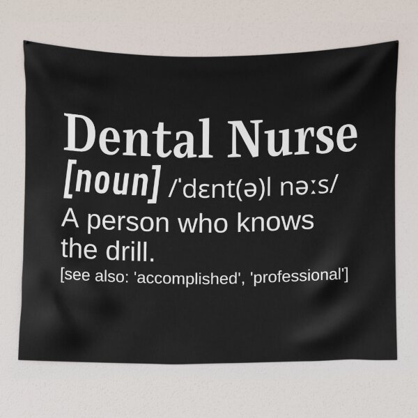 Item preview, Dental Nurse Hygienist Appreciation Clever Definition Joke Knows the Drill  designed and sold by DefinitionX.
