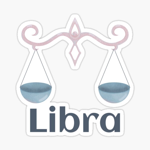 Libra Zodiac Sign Sticker