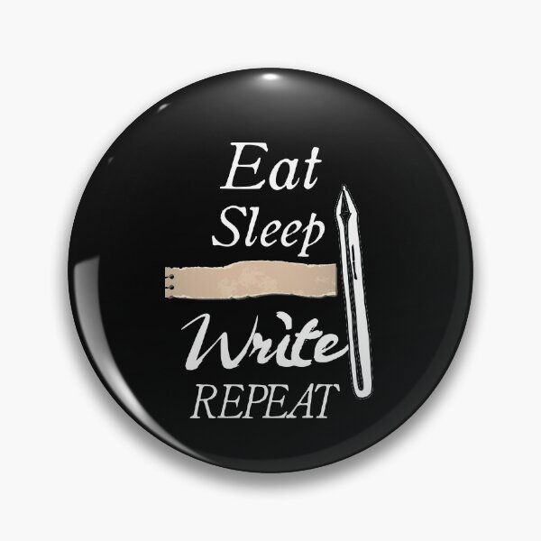 Item preview, Eat Sleep Write repeat  gifts for writers and authors designed and sold by LANANIL.