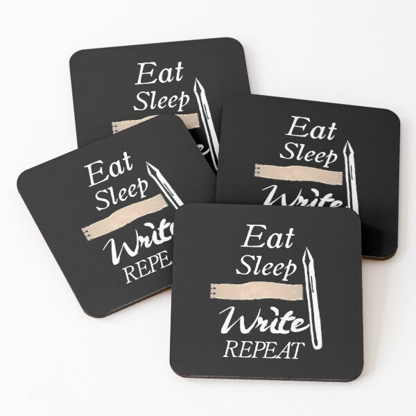 Item preview, Eat Sleep Write repeat  gifts for writers and authors designed and sold by LANANIL.