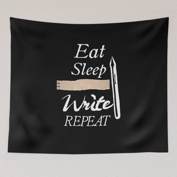 Item preview, Eat Sleep Write repeat  gifts for writers and authors designed and sold by LANANIL.