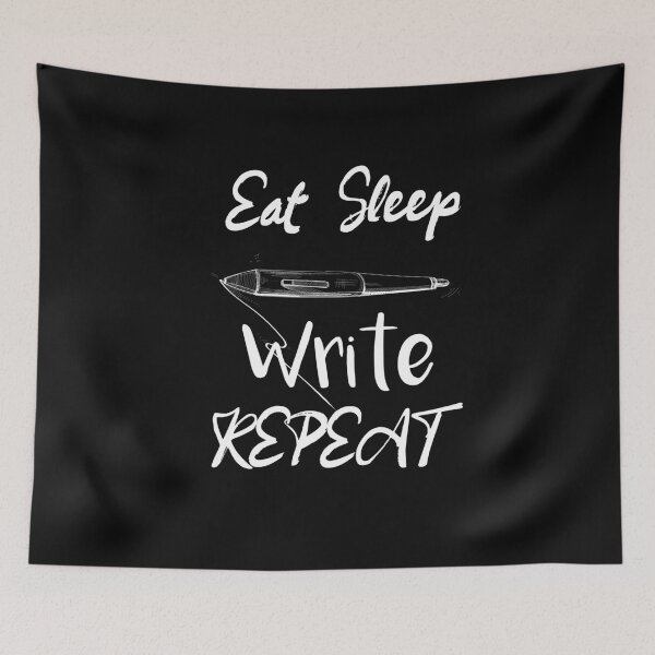 Item preview, Eat Sleep Write repeat gifts for writers and authors designed and sold by LANANIL.