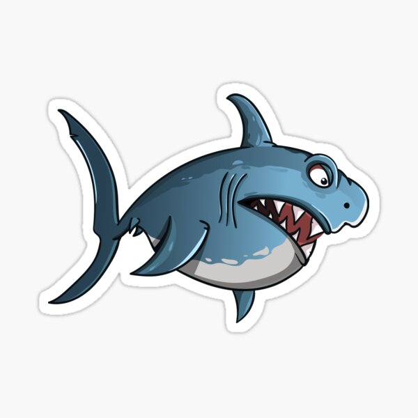Blue Shark Sticker