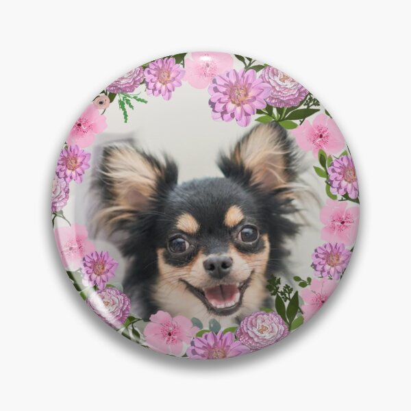 Artikelvorschau, Chihuahua mit rosa Blumenkranz-Entwurf entworfen und verkauft von OByD.