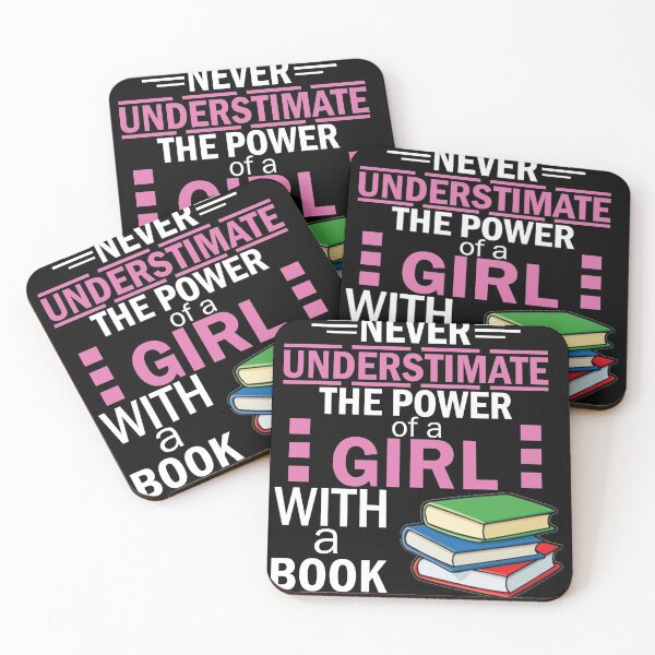 Item preview, never underestimate the power of a girl with a book designed and sold by JKHart.