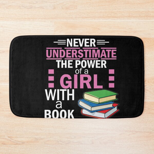 Item preview, never underestimate the power of a girl with a book designed and sold by JKHart.
