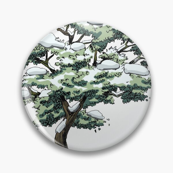 Item preview, White and green winter tree without background designed and sold by CecyLL.