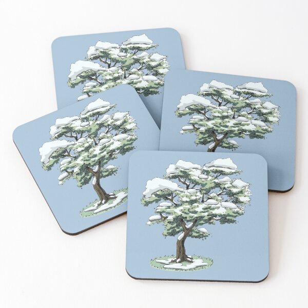 Item preview, White and green winter tree without background designed and sold by CecyLL.